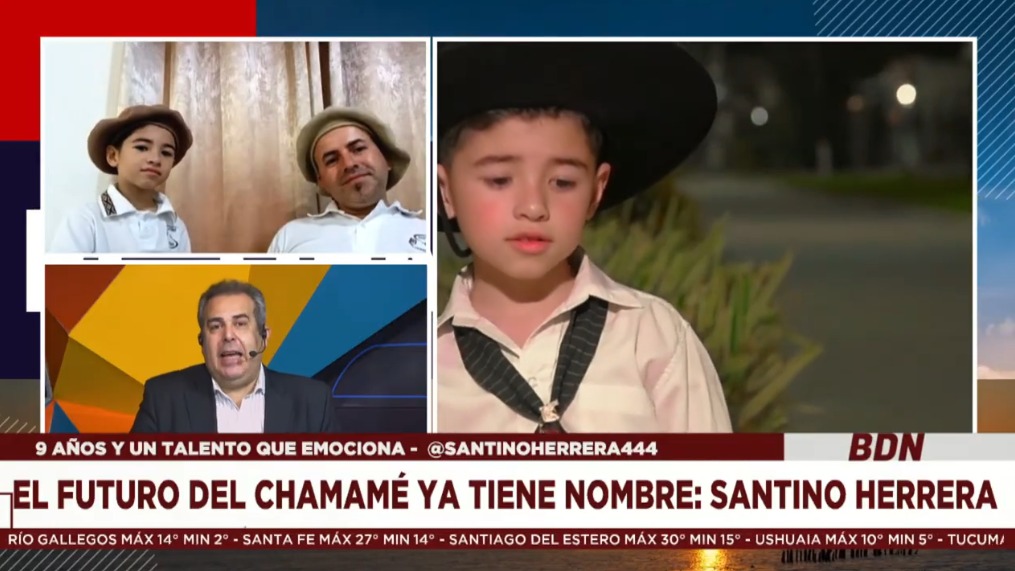 Santino Herrera: el pequeño gigante de Goya que sueña con la Fiesta Nacional del Chamamé