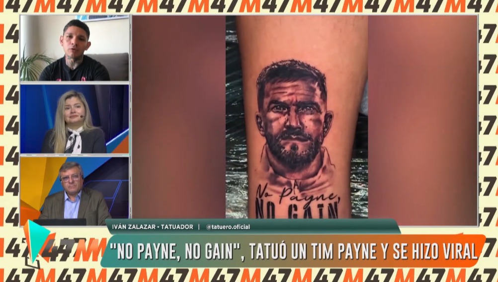 Furor en las redes: Un tatuador correntino es el primero en inmortalizar a Tim Payne en la piel