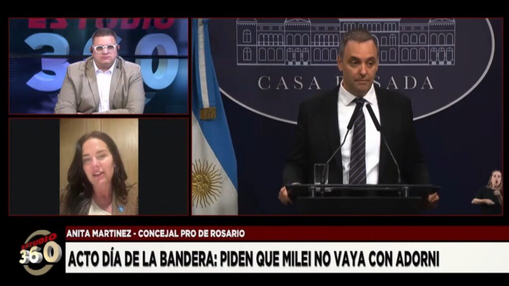 Tensión por el 20 de junio: piden a Milei que Manuel Adorni no asista al Monumento a la Bandera