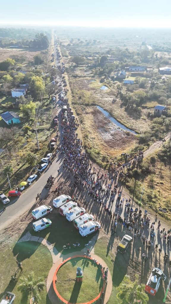 Con ambulancias, consultorios móviles y personal médico, Provincia acompaña a los peregrinos