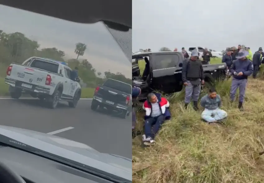 Cinematográfica persecución en Chaco: disparos y camionetas robadas recuperadas