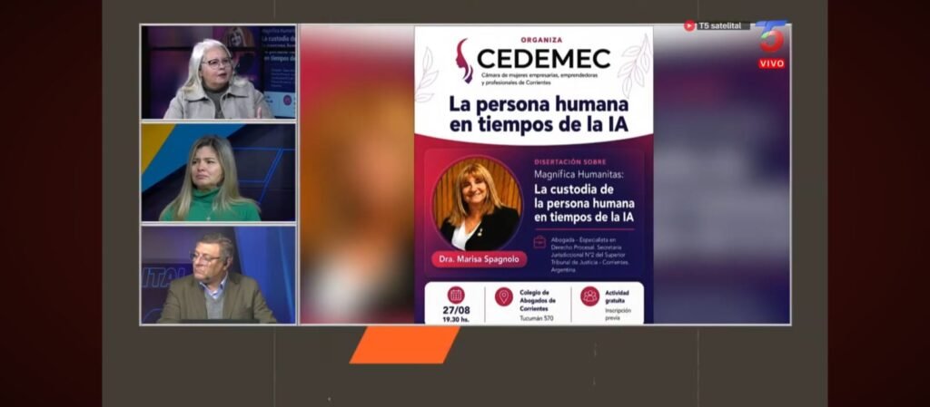 La persona humana en tiempos de IA: debatirán sobre los límites éticos y el impacto jurídico de la tecnología en Corrientes