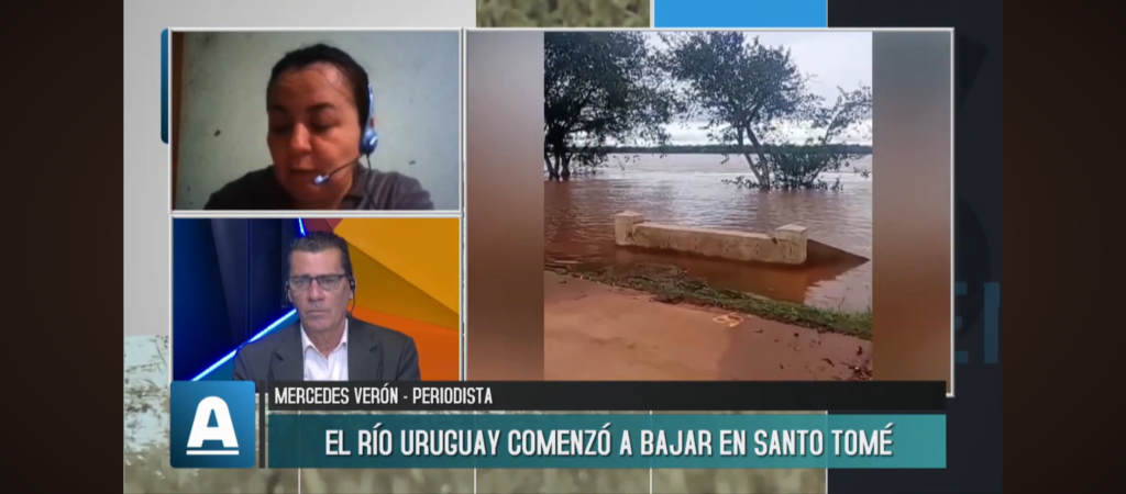 El río Uruguay comienza a bajar en Santo Tomé, pero se mantiene la alerta por pronóstico de lluvias