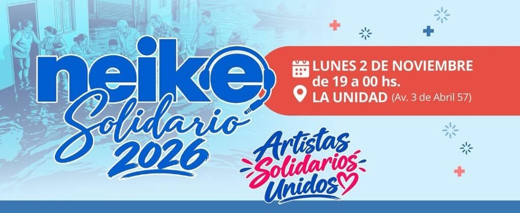 Festival Neike Solidario en Corrientes: más de 40 artistas se reunirán para ayudar a las familias inundadas
