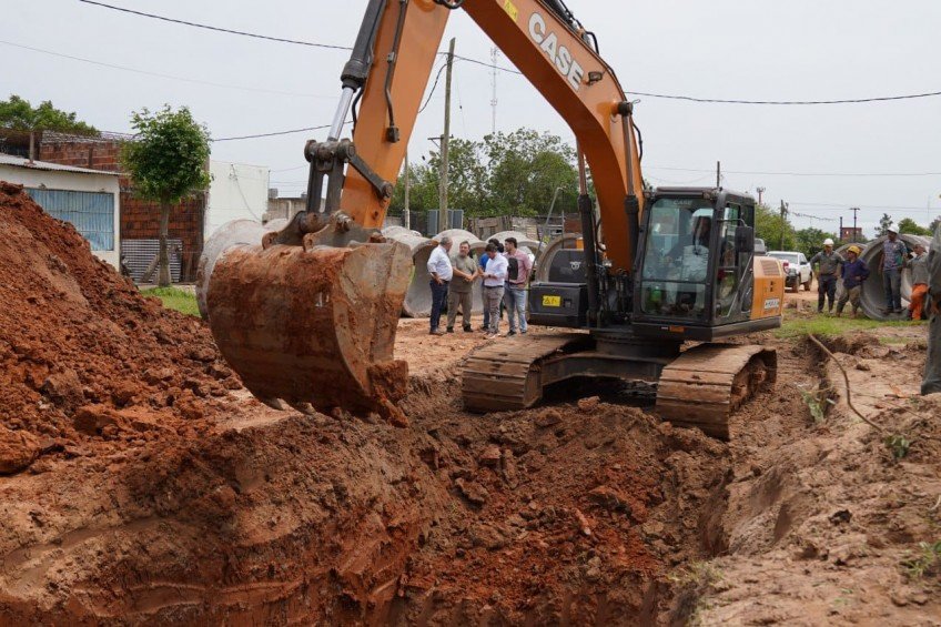 El Municipio construye 900 metros de desagües para mejorar el drenaje en el Quintana